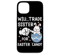 Carcasa para iPhone 13 Will Trade Sister por Dulces de Pascua Lindo Huevo de Conejito
