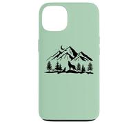 Carcasa para iPhone 13 Wolf Howling Moon Gray Wolf Wolf Puppy Wild Animal