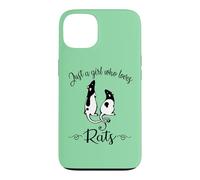 Carcasa para iPhone 13 Womens Kids Cute Funny Girl Who Loves Pet Rats Lover