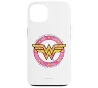 Carcasa para iPhone 13 Wonder Woman 80th Truth, Compassion, Strength Flying Logo