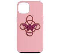 Carcasa para iPhone 13 Wonder Woman Movie Pink Logo with Golden Lasso Details