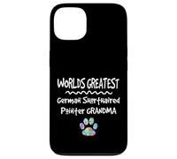 Carcasa para iPhone 13 Worlds Greatest German Puntero de Pelo Corto Abuela Perro Pata