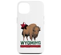 Carcasa para iPhone 13 Wyoming Cowboy State Buffalo - Camiseta Vintage