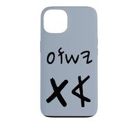 Carcasa para iPhone 13 Yeshua Aleph TAV Jesús Primero Último en Paleo Hebreo (Negro)