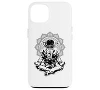 Carcasa para iPhone 13 Yoga Astronauta Mandala Zen Meditación Lotus Pose