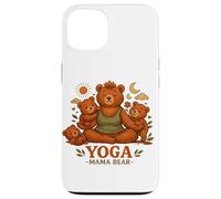Carcasa para iPhone 13 Yoga Mama Bear - Regalo Divertido para mamás Mindfulness Wellness