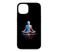 Carcasa para iPhone 13 Yoga Yogi Mediación Zen Bandera Americana USA Drip Graffiti