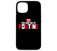 Carcasa para iPhone 13 You Had Me At Poutine Canadian Fries Canada Flag Home Pride