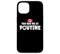Carcasa para iPhone 13 You Had Me At Poutine Canadian Fries Canada Flag Home Pride
