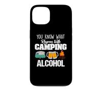 Carcasa para iPhone 13 You Know What Rhymes with Camping Alcohol Lover