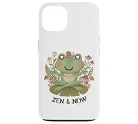 Carcasa para iPhone 13 Zen Cottagecore Rana Meditación Yoga Mindfulness Estética
