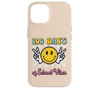 Carcasa para iPhone 14 100 Días De Escuela Vibes Paz 100th Day Groovy Women