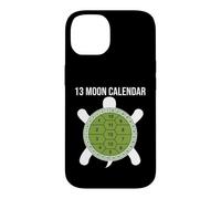 Carcasa para iPhone 14 13 Moon Turtle Lunar Calendario Naturaleza Diseño Shell