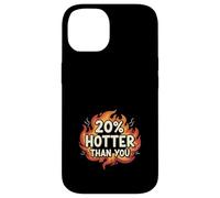 Carcasa para iPhone 14 20% Hotter Than You Llamas Divertido Sarcástico