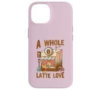 Carcasa para iPhone 14 A Whole Latte Love Coffee Kawaii Lindo Divertido