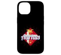 Carcasa para iPhone 14 Aarhus Ciudad Dinamarca Gaviota Vintage Bandera Recuerdo
