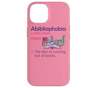 Carcasa para iPhone 14 Abibliofobia Definición Lectura Nerd Amantes del Libro Geek Girls