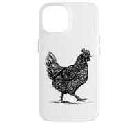 Carcasa para iPhone 14 Abstract Hen Illustration Farmhouse Country Graphic