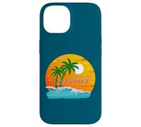 Carcasa para iPhone 14 Aitutaki Palmeras Islas Cook Sol Pacífico Sur Polinesia