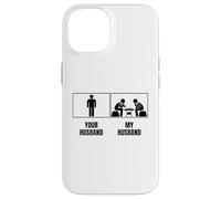 Carcasa para iPhone 14 Ajedrez Jugador Tu Marido Mi Esposo Esposa Divertido Ajedrez
