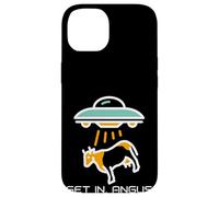 Carcasa para iPhone 14 Alien Abduction Cattle Angus Beef We're Having Hamburgers