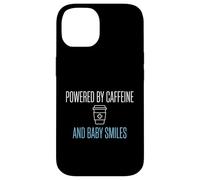 Carcasa para iPhone 14 Alimentado por cafeína y Sonrisas de bebé Enfermera posparto