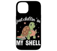 Carcasa para iPhone 14 Amante de los Libros Just Chillin In My Shell Turtle