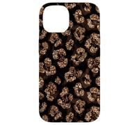 Carcasa para iPhone 14 Amarillo Marrón Leopardo Luxe Animal Spot Elegante Diseño Glam