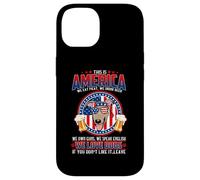 Carcasa para iPhone 14 America We Love Dogs Greyhound Dog and Beer 4th of July