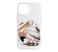 Carcasa para iPhone 14 American White Pelican Sea Bird Birder