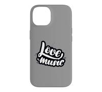 Carcasa para iPhone 14 Amor Música Guión Elegante
