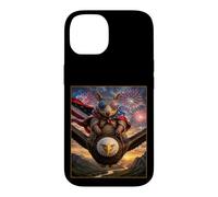 Carcasa para iPhone 14 Armadillo on Bald Eagle - Gafas de Bandera Estadounidense de EE. UU