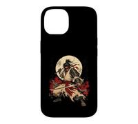 Carcasa para iPhone 14 Arte de Anime samurái Retro de Crimson Moon Ronin
