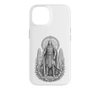 Carcasa para iPhone 14 Arte de Nuada Celtic Silver Hand Warrior King Line
