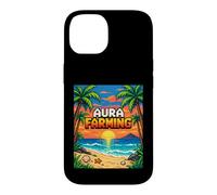 Carcasa para iPhone 14 Aura Farming Beach Sunset Pixel Gen Z Slang Genz