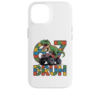 Carcasa para iPhone 14 Ausim Six Seven Bruh Dino Autismo Awreness 67 Meme niños Niños