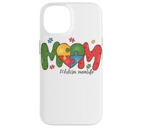 Carcasa para iPhone 14 Autismo Mom Life Colorido Corazón Concientización Diseño