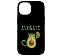 Carcasa para iPhone 14 Avogato Cinco De Mayo Regalo Cinco De Meow Avogato Cat Aguacate