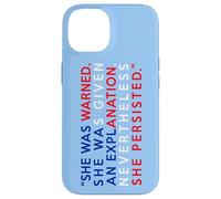 Carcasa para iPhone 14 Bandera Americana Que fue advertida sin Embargo Ella persistió