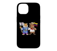 Carcasa para iPhone 14 Bandera de Colombia y Corea del Sur Raíces Colombo-Coreanas