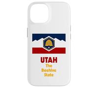 Carcasa para iPhone 14 Bandera del Estado de Utah Pride Beehive State Flag Salt Lake City Souvenir