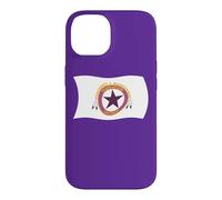 Carcasa para iPhone 14 Bandera Ondulada de la Tribu Wampanoag Squanto India nativa Americana