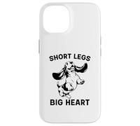 Carcasa para iPhone 14 Basset Hound Short Legs Big Heart