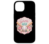 Carcasa para iPhone 14 Béisbol Game Day Fan Lover Jugador Entrenador Espectador Mujer