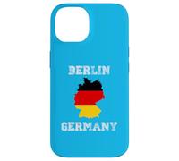 Carcasa para iPhone 14 Berlín Alemania Vintage Alemania Bandera Mapa Diseño