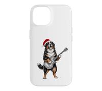 Carcasa para iPhone 14 Berner Santa Hat Guitarra Eléctrica Fiesta de Navidad