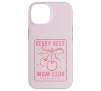 Carcasa para iPhone 14 Berry Best Mom Club Mother's Day Cute Coquette Cherry