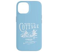 Carcasa para iPhone 14 Bienvenido a la cabaña Canadá Único Retro Vintage