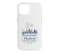 Carcasa para iPhone 14 Bienvenido a Madrid Santo Padre 2026 Paloma de Paz Católico