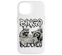 Carcasa para iPhone 14 Bingo Buddies Raccoon Funny Matching Bingo Partner